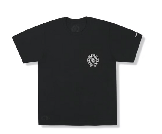 Chrome Hearts Horse Shoe Logo Pocket T-Shirt Black