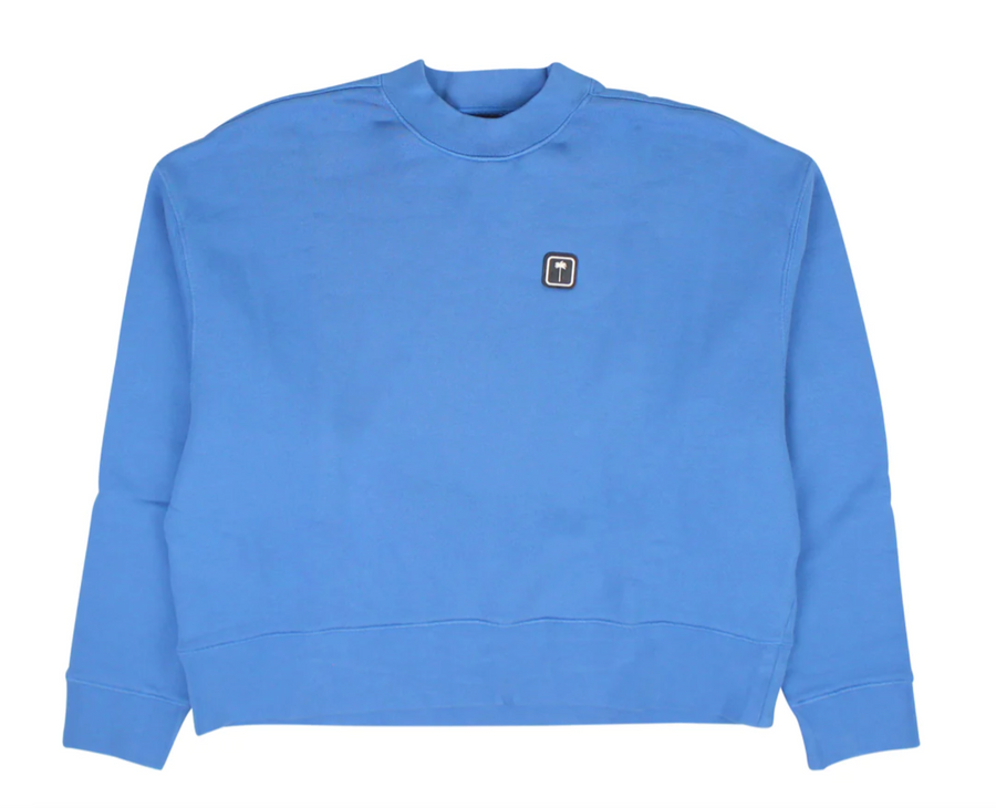 Palm Angels Blue Small Graphic Crewneck